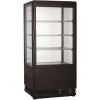 CombiSteel Kühlvitrine 68 Liter schwarz -
