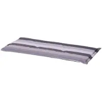 Madison Bankkissen 180x48 cm Victoria grau, wasserabweisend, ideal für Gartenbänke, hochwertig aus Polyester und Baumwolle
