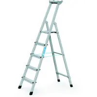 Zarges genietete Stehleiter, eloxiert Xlstep S 10 Stufen