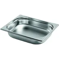 Saro 1 x SARO Gastronormbehälter Edelstahl 1/2 GN 55 mm tief