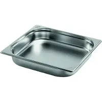 Saro 1 x SARO Gastronormbehälter Edelstahl 2/3 GN 20 mm tief