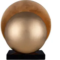Globen Lighting Tischlampe ORBIT, messing / gold, für Wohn- / Esszimmer, Metall, Design, Tischlampe