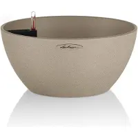 Lechuza 'Cubeto Stone 40', sandbeige, ca. Ø 40 x H 18,3 cm