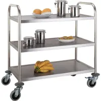 CombiSteel Gastro Servierwagen 3 Etagen – demontierbar, bis 50 kg pro Fach