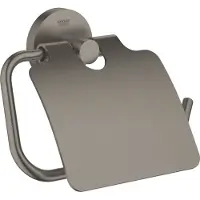 GROHE Essentials WC-Papierhalter hard graphite gebürstet