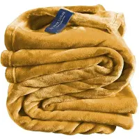 De Witte Lietaer Kuscheldecke Cosy Golden Yellow-150 x 200 cm