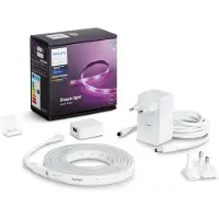 Philips Hue White and Color ambiance Lightstrip Plus Basis-Set V4 2 Meter, Intelligenter Leuchtstreifen, Bluetooth/Zigbee, Weiß, LED, Silikon, Nicht austauschbare(s) Leuchtmittel