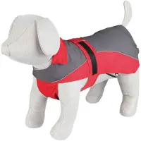 Trixie Hunde Regenmantel Lorient rot/grau M 45 cm