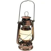 3Dkabel LED-Petroleum-Laterne “CT-CL Copper“, dimmbar, Batteriebetrieb, Kupfer
