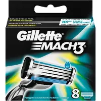 Gillette Rasierklingen Mach3 Turbo Packung 8 Klingen OFFIZIELLER Nachfüllpack Turbo Rasur