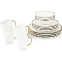 Vt wonen Geschirrset vtwonen Raw White Gold (16er Set)