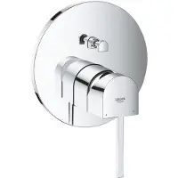 GROHE Plus, Chrom, Metall, Wand, Einzelbild, 27 l/min, Keramik