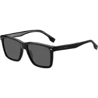 HUGO BOSS Square Mens Black Ruthenium Grey Blue Boss 1317 / S