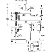 GROHE 36409000, Waschbecken