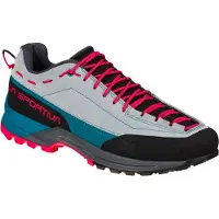 La Sportiva Tx Guide Leather Woman, Approach Footwear, 38.5, Cloud/Love Potion (Grey) -