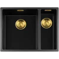 Togo Spülbecken 1534BQ-FU-Gold Schwarz