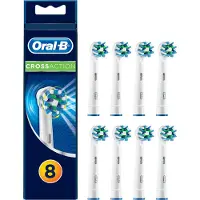 Oral-B CrossAction 80339347, 8 Stück(e), Blau, Grün, Weiß, 3 Monat( e), Deutschland, , alle elektrische tandenborstels, behalve Pulsonic