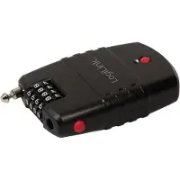 Logilink SC0212, Kabelschloss, Schwarz, Zahlenschloss, RoHS, 66,5 mm, 24,5 mm