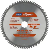 Norton pia tarczowa 250mm x 30mm x 60z drewno i kompozyty atb (3,2 / 2,2)