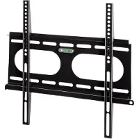 Hama "Next Light" LCD/PL/LED Wall Bracket, VESA 400x400, fixed, black, 50 kg, Edelstahl, Schwarz