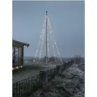 Konstsmide Beleuchtung 8m - 5x 100 led - 2700K für Fahnenmast