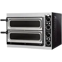 CombiSteel Pizzaofen mit Fenster für 2x1Pizza Ø320mm und 230V