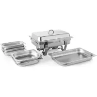 Hendi Chafing Dish + 2x GN 1/2 65 + 3x GN 1/3 65