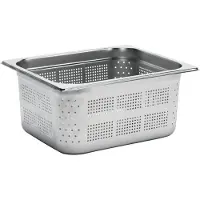 Gastro Edelstahl GN-Behälter 150mm GN1/2 gelocht