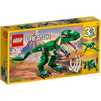 LEGO Creator Dinosaurier, 3in1 Spielzeug-Modell zum Bauen von T-Rex, Triceratops und Pterodactylus-Figuren, Bausteine-Set für Kinder ab 7 Jahren, Geschenk für Jungen und Mädchen 31058