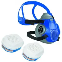 Dräger X-plore 3300 Maler Halbmasken-Set inkl. A2 P3 Kombi-Filter - Größen S/M/L - gegen Gase, Dämpfe, Fein-Staub und Partikel - Größe M