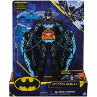 Spin Master DC Comics Batman 30cm Deluxe - Actionfigur mit speziellen Funktionen (Waffengürtel oder Wing-Suit), Licht und Sounds, unterschiedliche Varianten, 4 Jahr(e), Schwarz, Gelb