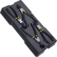 Stanley STMT1-74180 Modul Zangen-Set (für Sicherungsringe, Teil des Transmodul Systems, 4-teilig, wä
