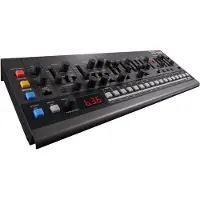 Roland JX-08, Digitaler Synthesizer, Chor, Kompression, Verzögerung, Schnellgang, Phaser, Pitchverschiebung, Rot, Schwarz, Akku, USB, AA