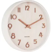 Karlsson - Wanduhr Pure - Weiß - Ø22cm