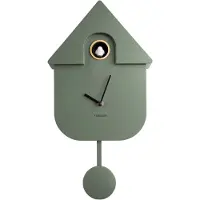 Karlsson - Kuckucksuhr Modern Cuckoo ABS - Dschungel Grün - 41x8,5x21,5cm