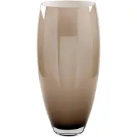 Gilde Tischvase "Vase Africa", braun, grau, B:18cm H:40cm T:18cm, Glas, Vasen, Tischvase