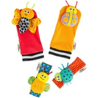Lamaze Handgelenk- und Fußrassel-Set - Gardenbug - - One Size - Rasseln