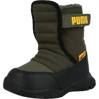Puma Nieve Baby-Schneeschuhe für kalte Wintertage, Farbe Olivgrün, Modell 38074602