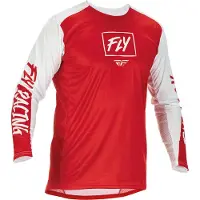 FLY Racing Lite Motocross Jersey, rot/weiß, M