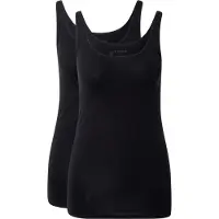 Schiesser Damen Trägertop, 2er Pack - Single Jersey, Serie 95/5, uni
