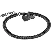 Liebeskind berlin Armbänder - Edelstahl Broken Heart Chunky - Gr. ONESIZE - in Schwarz - für Damen