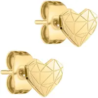 Liebeskind berlin Paar Ohrstecker "Herz", gold (gelbgoldfarben), Ohrringe, Damen, Edelstahl, Paar Ohrstecker