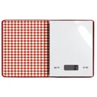 SUCK UK Küchenwaage ''Cook's Book'' in Rot - (B)15,5 x (H)18,9 x (T)2,4 cm - onesize