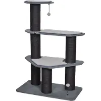 Ebi & Ebi EBI Meru Kratzbaum 90 x 50 x 129 cm - 24,1 kg - Grau - Für Katzen