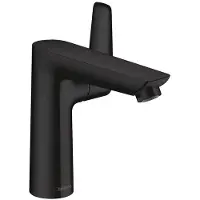 Hansgrohe Talis E Waschtischmischer 150 mit Zugstangen-Ablaufgarnitur, Mattschwarz, 1 Stk.