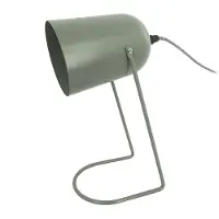 Leitmotiv - Tischleuchte Enchant - Grau/Grün - 30x18cm Tischlampe - Nachttischlampe, Wohnzimmer, Schlafzimmer