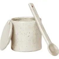Ferm Living Zuckerdose Flow Off-White Speckle