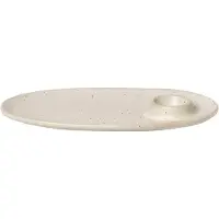 Ferm Living Frühstücksteller Flow Off-White Speckle 23,5 cm