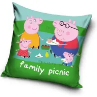 Procos Peppa Pig Picknick Kissenbezug 40x40 cm Wildleder