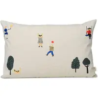 Ferm Living - The Park Kissen, 60 x 40 cm, natur